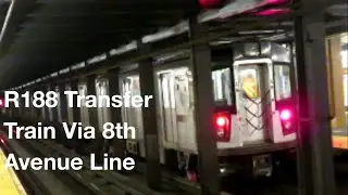 MTA NYCT: R188 Transfer Set and R179 (C) / NIS Exp Trains at 145th Street
