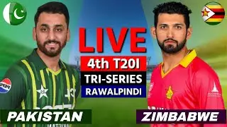 PAKISTAN vs ZIMBABWE, 4th T20 Match | PAK vs ZIM Live Scores & Commentary | Tri Nation Series 2025