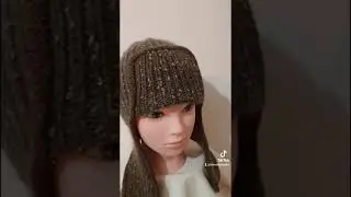Knitted warm hat. New fashion hats.