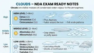 CDS NDA Clouds:formation ,types and previous year questions #cds#nda#afcat#upsc#trending 