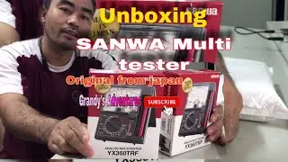 Unboxing original SANWA Analog Multi tester from japan