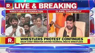 Arvind Kejriwal Extends Support To Protesting Wrestlers At Jantar Mantar