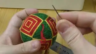 braid hanging loop for temari