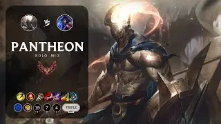 Pantheon Mid vs Ahri - EUW Grandmaster Patch 13.16