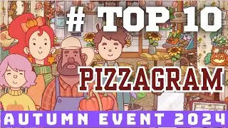 Top Ten - Pizzagram | Star Slice Mission | Pumpkin Harvest Autumn Event 2024 |Good Pizza Great Pizza