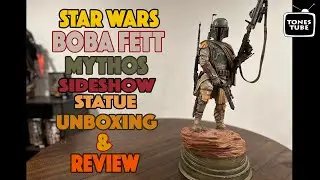 BOBA FETT MYTHOS STATUE by SIDESHOW (1st EDITION Unboxing & Review)