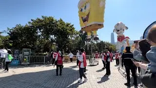 Merry Balloon Parade 大型IP角色輕氣球巡遊 (自由空間附近視覺)