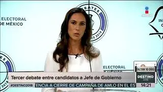 Esta noche ser&aacute; el &uacute;ltimo Debate Chilango | Noticias con Yuriria Sierra
