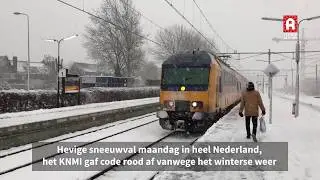 Weeralarm code rood vanwege hevige sneeuwval