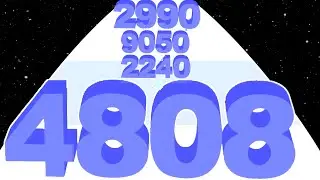 Number Rush: 2048 Challenge - (Number Run 3d, Max Level) Noob vs Pro