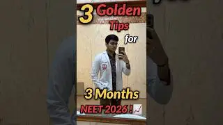 Golden tips for Last 3 months NEET 2026!?🤫📈 #neet #neet2026 #mbbs #neet2027 #oswaalbooks