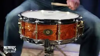 Noble & Cooley 14x5 Solid Shell Classic Cherry Snare Drum - Clear Gloss (5460)