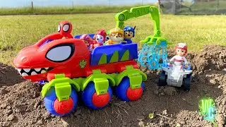 Spidey Saves Paw Patrol from Green Goblin! 🕷️ Epic Toy Rescue Adventure for Kids