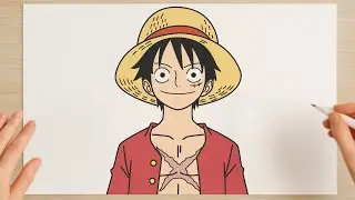 How to draw Luffy from One Piece | Step-by-Step Tutorial
