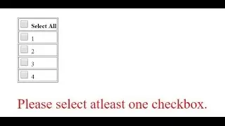 CheckAll Checkboxes And At least One Checkbox Checked Validation In AngularJS