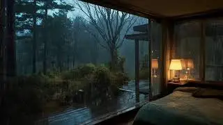 Rain Ambience + Calm Jazz for Peaceful Focus & Productive Work Hours