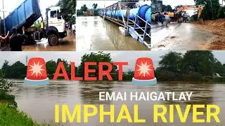 Imphal turengi emai yamna hengatlakli | Water level of Imphal river is bulging out