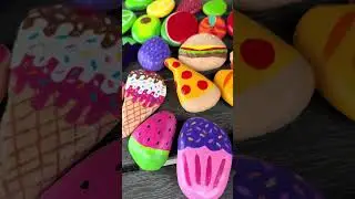 DIY Rock Food for Toddler Mud Kitchen Play #mom #preschoolmom #teacher #parenting