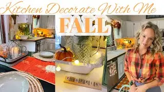 2022 FALL DECORATE WITH ME PART 4| FALL FARMHOUSE KITCHEN DECOR