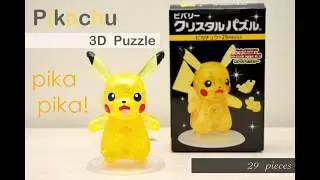Pikachu 3D Crystal Puzzle 29 pieces unbox