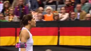 2014 Fed Cup Final | Highlights Petra Kvitova (CZE) v Andrea Petkovic (GER)