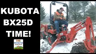 Kubota BX25D Excavator in Action
