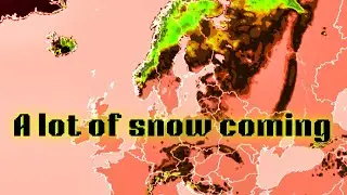 Weather pattern in Europe to bring cold & snow to many areas & heavy rain in other areas.