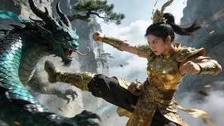 柔弱少女竟是天界第一战神，三拳两脚打飞蛟妖！#武侠 #功夫 #kungfu #kungfumaster