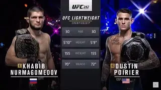 Khabib Nurmagomedov vs Dustin Poirier | UFC 242 Full Fight Highlights | Lightweight Title Defense