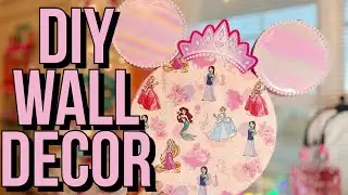 DIY cute wall decor. Fun and easy tutorial (NO SEW)