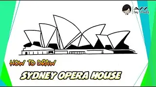 How to draw Sydney Opera House step by step