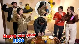 Janvi ka first new year celebration 🥳 | Happy new year 2026😍
