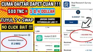 Airdrop TNC Real Terbaru 2022 | Cara Nuyul ? Swap 500 Tnc Apk Real Research Terbaru 2022 !!!