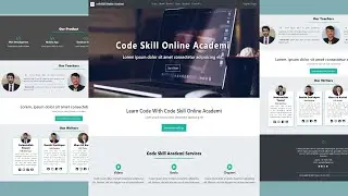 How to Make Complete Responsive Website Using Bootstrap/HTML/CSS Part - 1