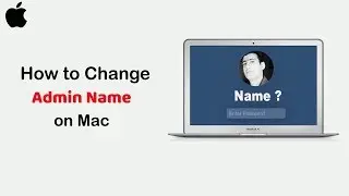 how to change User name or Admin name on mac | how to use a Mac ( Apple Computer ) in Hindi  2022