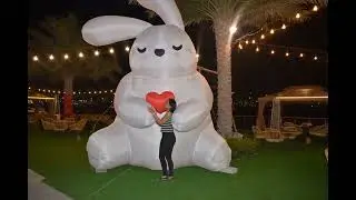 Huge Bunny Hug @ Souk Al Marfa