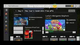 Minecraft but there are free gifts🎁🎁for new year celebration🎉#minecraftmarketplace#minecraft#gifts