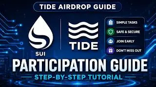Tide Airdrop (SUI Ecosystem) 🌊 | FREE to Farm &ndash; No Investment Required!