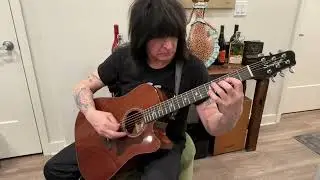 Michael Angelo Batio Plays Slow & Melodic on the 2026 Sawtooth Mahogany Dreadnought Acoustic Guitar