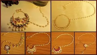 Beautiful Bridal Nose ring with attached Side chain / Nose Ring Design 2020