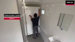 Scanvogn 4+2 Toilet Trailer - Cubicle Partition Adjustment & Configurations