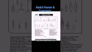 Glaucoma Set, Abdul Hanan & Company manufacture ophthalmic surgical instruments.