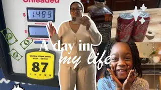 $1.48 Gas in 2026?! Day in the Life Vlog | Cocktail, Daughter’s Hair + Walmart & Express Try-On Haul
