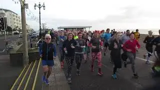 Pre xmas Parkrun Worthing start 22/12/18