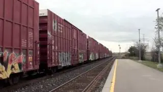 Railfanning Lisgar GO station on The CP Galt Subdivision. 9/26/2010