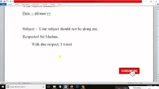 How to write a Formal Letter Format to the School Principal // Formal letter Format in English