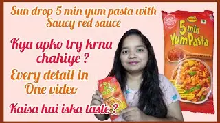 Sundrop 5 min yum pasta with red sauce | sundrop ka pasta kya apko try krna chahiye | honest review
