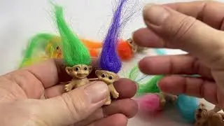 Tiny troll doll figurines