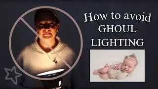 Top Newborn Photography Lighting Mistakes: Ghoul Lighting