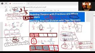 حل شرح كتاب المعاصر ماث |صفحه 18 Grade6| Modeling Division with fraction and whole| Second term|2026